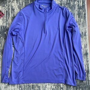 Peter Millar Royal Blue Quarter-Zip Performance Pullover